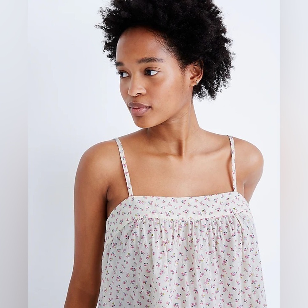 Stitched Swing Tank Top in Bright Buds - Picture 3 of 4